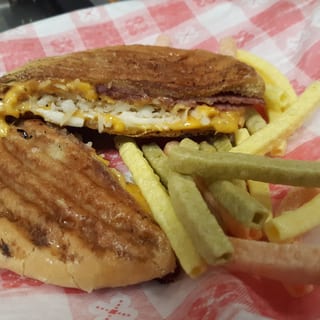 Four Cheese Panini with Bacon